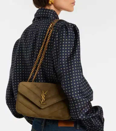 Saint Laurent Loulou Small suede shoulder bag | Thumbnail 6