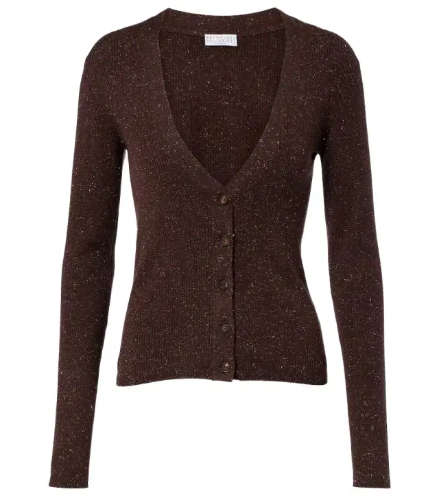 Brunello Cucinelli Ribbed-knit cashmere-blend cardigan