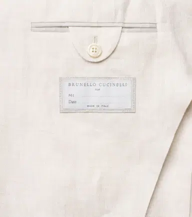 Brunello Cucinelli Single-breasted linen blazer | Thumbnail 2