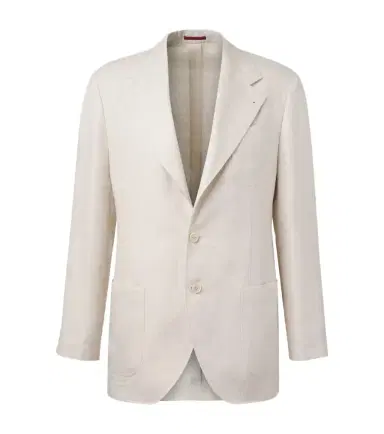 Brunello Cucinelli Single-breasted linen blazer | Thumbnail 1