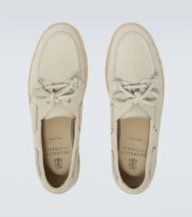 Brunello Cucinelli Suede boat shoes | Thumbnail 2