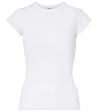 AGOLDE Edison ribbed-knit T-shirt | Thumbnail 1