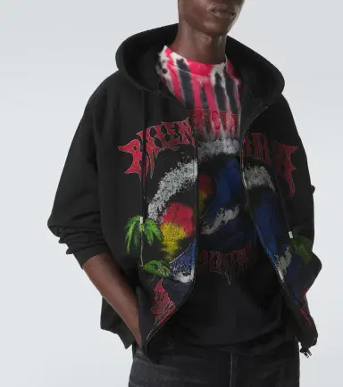 Balenciaga Printed tie-dye cotton jersey T-shirt | Thumbnail 6 Balenciaga Printed tie-dye cotton jersey T-shirt | Thumbnail 6