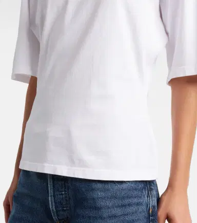 Agolde Storey gathered cotton jersey T-shirt | Thumbnail 2