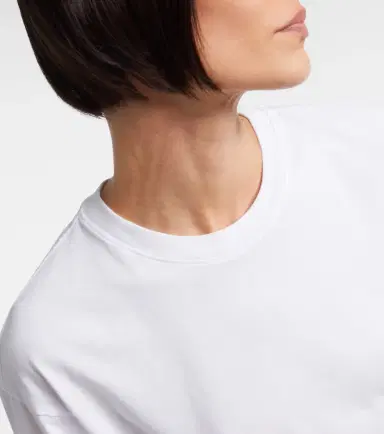 Agolde Storey gathered cotton jersey T-shirt | Thumbnail 4