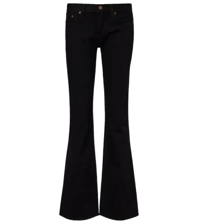 Low-rise bootcut jeans
