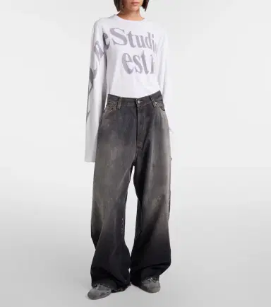 Acne Studios 2023 distressed wide-leg jeans | Thumbnail 5 Acne Studios 2023 distressed wide-leg jeans | Thumbnail 5