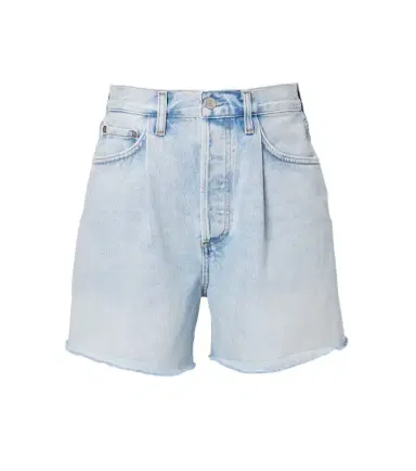 AGOLDE Rhoda frayed denim shorts | Thumbnail 1