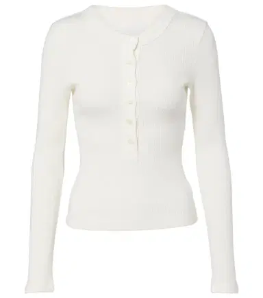 Citizens of Humanity Varra ribbed-knit Henley shirt | Thumbnail 1 Citizens of Humanity Varra ribbed-knit Henley shirt | Thumbnail 1