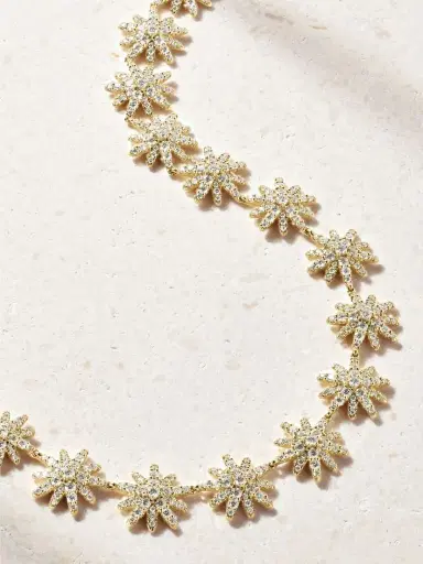 David Yurman Startburst 18-karat Gold Diamond Tennis Necklace | Thumbnail 4 David Yurman Startburst 18-karat Gold Diamond Tennis Necklace | Thumbnail 4