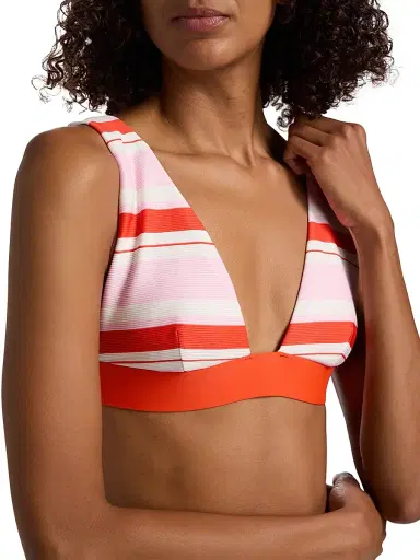 Simkhai Women's Tillie Striped Triangle Bikini Top | Thumbnail 6 Simkhai Women's Tillie Striped Triangle Bikini Top | Thumbnail 6