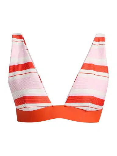 Simkhai Women's Tillie Striped Triangle Bikini Top | Thumbnail 1 Simkhai Women's Tillie Striped Triangle Bikini Top | Thumbnail 1