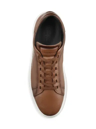 To Boot New York Men's James Leather Elastic Slip-On Sneakers - Tan - Size 12 | Thumbnail 3 To Boot New York Men's James Leather Elastic Slip-On Sneakers - Tan - Size 12 | Thumbnail 3