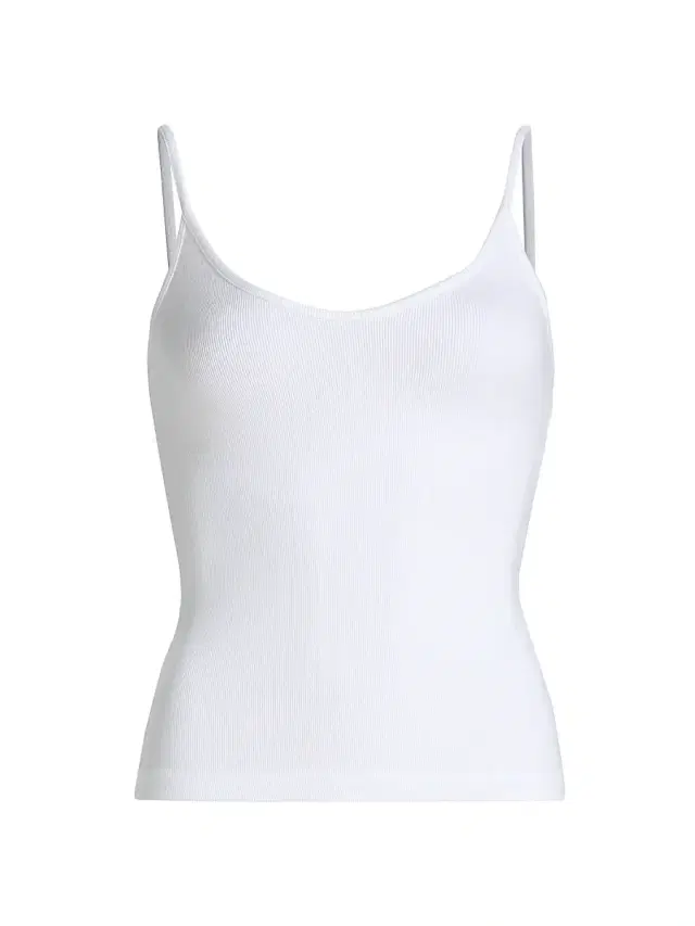 L'AGENCE Women's Lunara Rib-Knit Tank - White