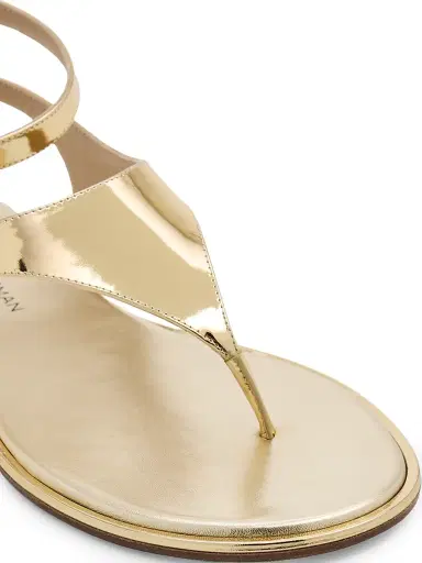 Stuart Weitzman Women's Marley Leather Sandals - Platino - Size 9.5 | Thumbnail 4 Stuart Weitzman Women's Marley Leather Sandals - Platino - Size 9.5 | Thumbnail 4
