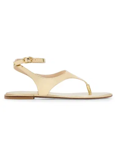 Stuart Weitzman Women's Marley Leather Sandals - Platino - Size 9.5 | Thumbnail 1 Stuart Weitzman Women's Marley Leather Sandals - Platino - Size 9.5 | Thumbnail 1