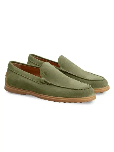 Tod's Men's Pantofola Suede Driving Loafers - Safari Chiaro | Thumbnail 2 Tod's Men's Pantofola Suede Driving Loafers - Safari Chiaro | Thumbnail 2