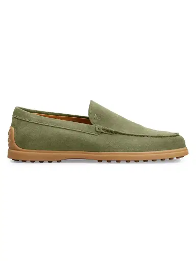Tod's Men's Pantofola Suede Driving Loafers - Safari Chiaro | Thumbnail 1 Tod's Men's Pantofola Suede Driving Loafers - Safari Chiaro | Thumbnail 1