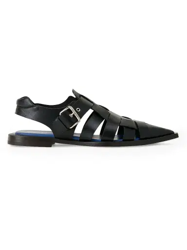 Lanvin Men's Fisherman-Style Leather Sandals - Black - Size 7 | Thumbnail 1 Lanvin Men's Fisherman-Style Leather Sandals - Black - Size 7 | Thumbnail 1