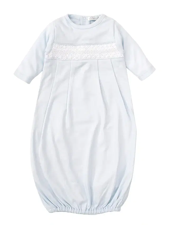 Kissy Kissy Baby Boy's Charmed Smocked Cotton Sleeper Gown - Light Blue