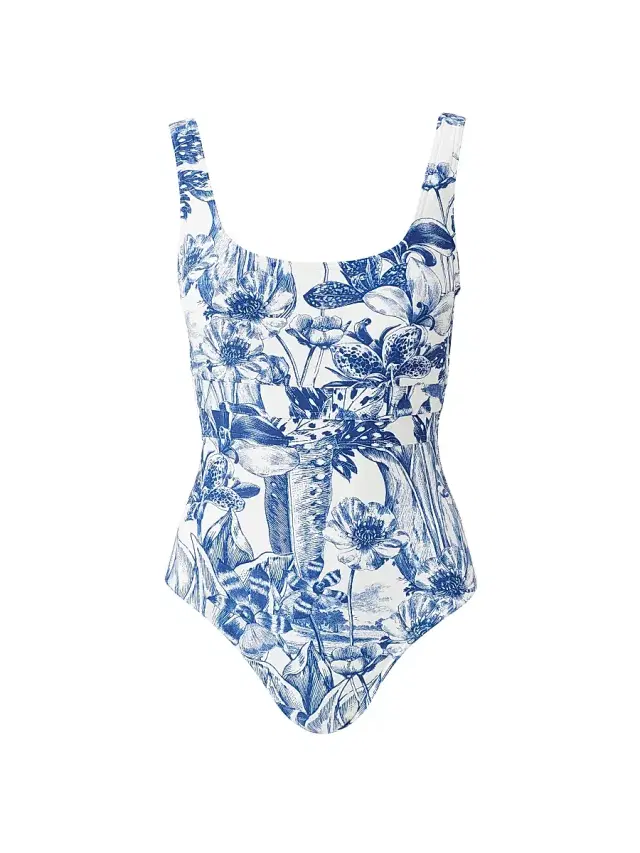Melissa Odabash Women's High Summer Nevada Floral Toile One-Piece Swimsuit - Paloma