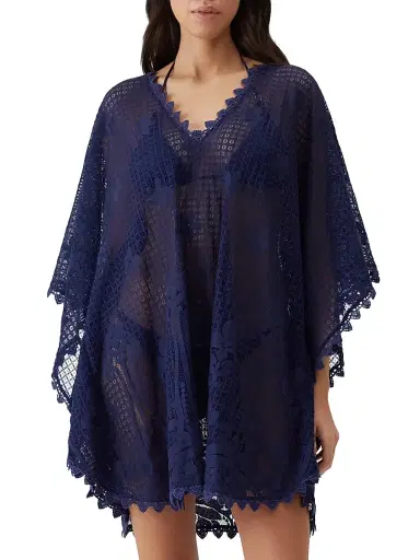 Melissa Odabash Women's High Summer Josie Caftan - Navy | Thumbnail 2