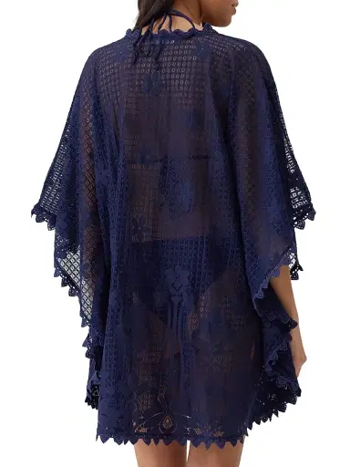 Melissa Odabash Women's High Summer Josie Caftan - Navy | Thumbnail 3