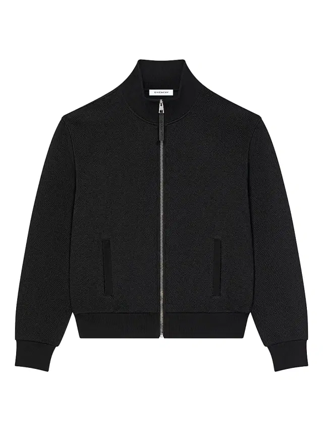 Givenchy Men's Herringbone Sweatshirt with  Jacquard - Black