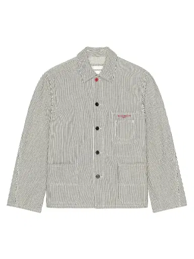 Givenchy Men's Couture Seam Striped Jacket in Denim | Thumbnail 1