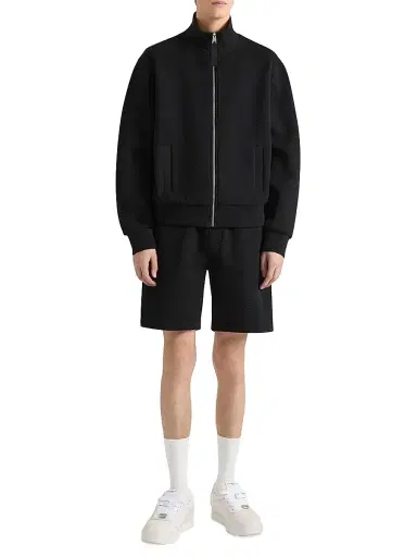 Givenchy Men's Herringbone Bermuda Shorts with Jacquard - Black - Size XXL | Thumbnail 2