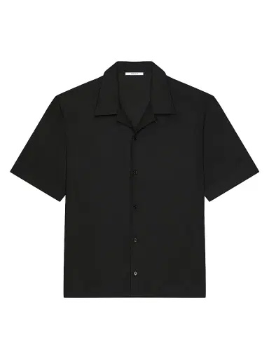 Givenchy Men's Shirt in Poplin with Photographic Negative Print - Black | Thumbnail 1 Givenchy Men's Shirt in Poplin with Photographic Negative Print - Black | Thumbnail 1