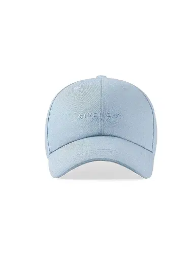 Givenchy Men's Paris Embroidered Cap in Cotton - Light Blue | Thumbnail 1