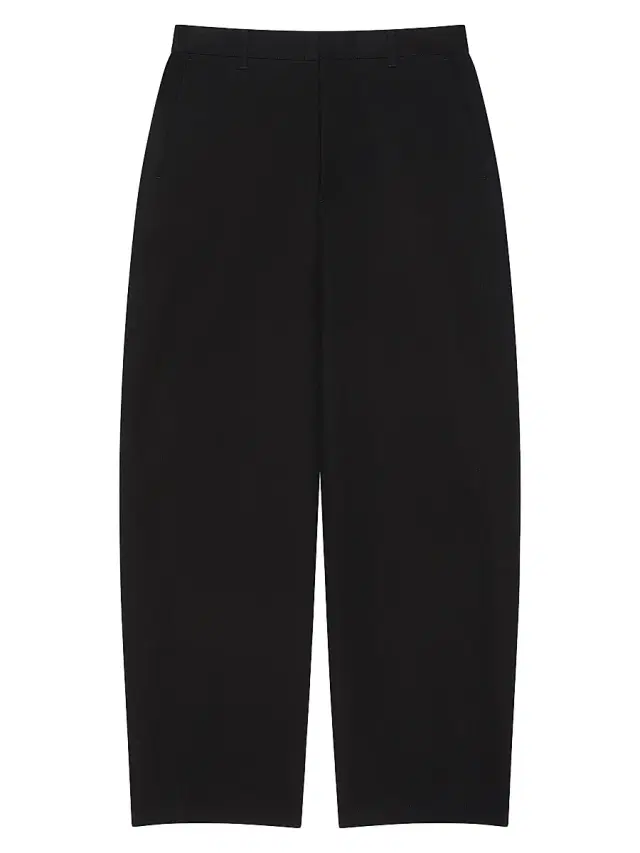 Men's Couture Seam Pants in Flannel with Checked Reverse - Black