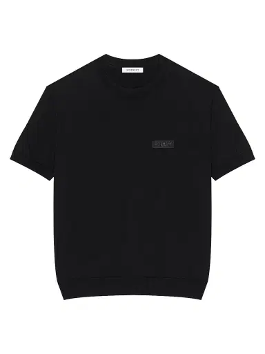 Givenchy Men's Couture Seam T-Shirt in Knit with Gros Grain Detail - Black - Size XXL | Thumbnail 1 Givenchy Men's Couture Seam T-Shirt in Knit with Gros Grain Detail - Black - Size XXL | Thumbnail 1