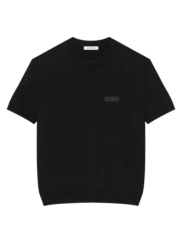 Givenchy Men's Couture Seam T-Shirt in Knit with Gros Grain Detail - Black
