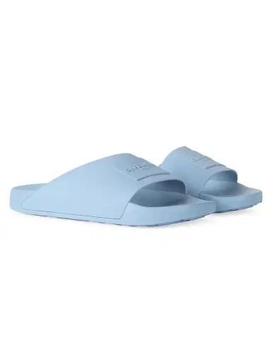 Givenchy Men's Label Slide Mules in Rubber - Light Blue - Size 13 | Thumbnail 2