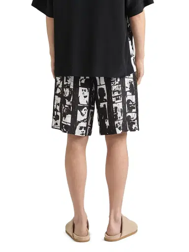 Givenchy Men's Bermuda Shorts with Photographic Negative Print | Thumbnail 4
