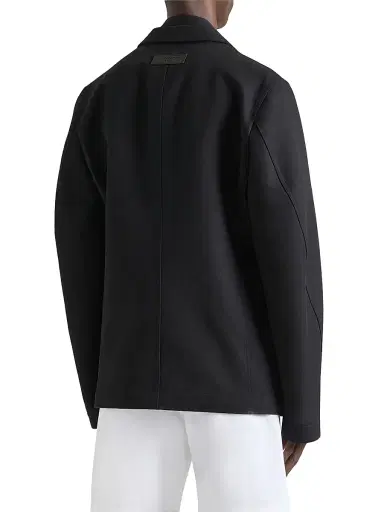 Givenchy Men's Single-Breasted Deconstructed Jacket in Cotton - Black | Thumbnail 4