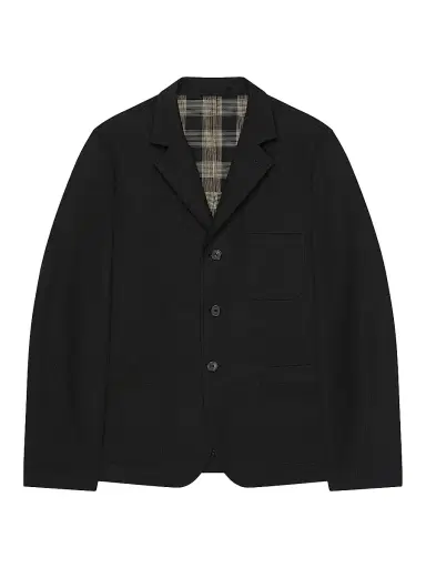 Givenchy Men's Single-Breasted Deconstructed Jacket in Cotton - Black | Thumbnail 1