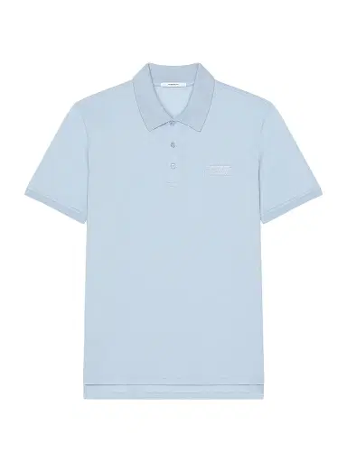 Givenchy Men's Polo Shirt in Cotton with Logo Gros Grain - Light Blue | Thumbnail 1