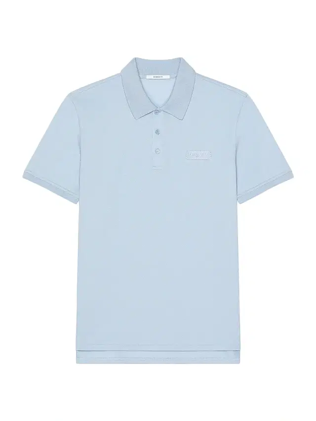 Men's Polo Shirt in Cotton with Logo Gros Grain - Light Blue