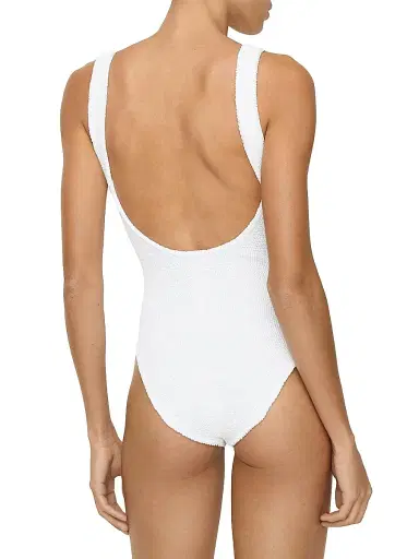 Burberry Women's x Hunza G Domino Check Ring One-Piece Swimsuit | Thumbnail 3 Burberry Women's x Hunza G Domino Check Ring One-Piece Swimsuit | Thumbnail 3