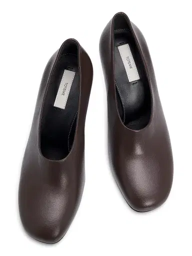 TOTEME Women's Contour 85MM Leather Pumps | Thumbnail 4 TOTEME Women's Contour 85MM Leather Pumps | Thumbnail 4