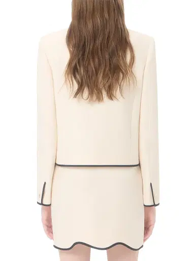 Valentino Garavani Women's Crepe Couture Jacket - Vanilla Black | Thumbnail 5 Valentino Garavani Women's Crepe Couture Jacket - Vanilla Black | Thumbnail 5