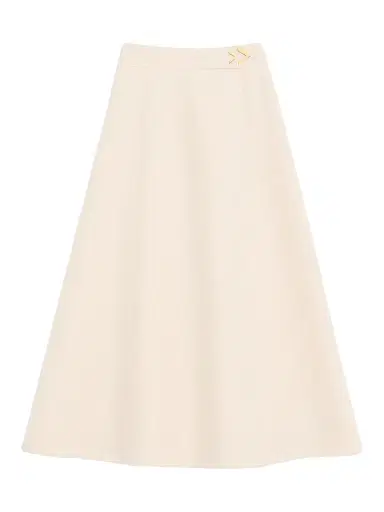 Valentino Garavani Women's Crepe Couture Midi Skirt - Vanilla | Thumbnail 1
