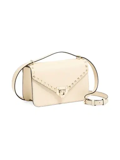 Valentino Garavani Women's Rockstud Shoulder Bag in Grainy Calfskin - | Thumbnail 3