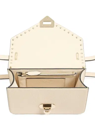 Valentino Garavani Women's Rockstud Shoulder Bag in Grainy Calfskin - | Thumbnail 5