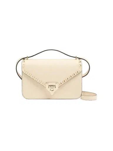 Valentino Garavani Women's Rockstud Shoulder Bag in Grainy Calfskin - | Thumbnail 1