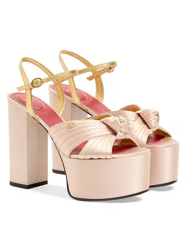 Valentino Garavani Women's Sandals with 125MM Crasher Platform in Satin | Thumbnail 2 Valentino Garavani Women's Sandals with 125MM Crasher Platform in Satin | Thumbnail 2