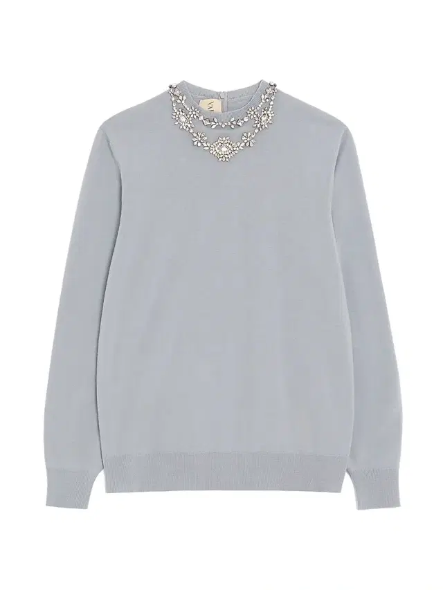 Valentino Garavani Women's Embroidered Wool Sweater - Grey